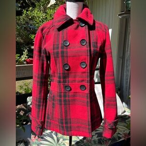 Cute plaid coat